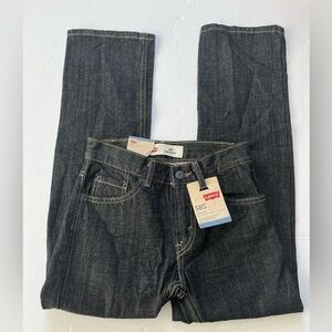 Levi’s Boys 505 Dark Wash Jeans size 10 Slim New with Tags